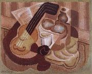 Juan Gris Single small round table oil painting on canvas
